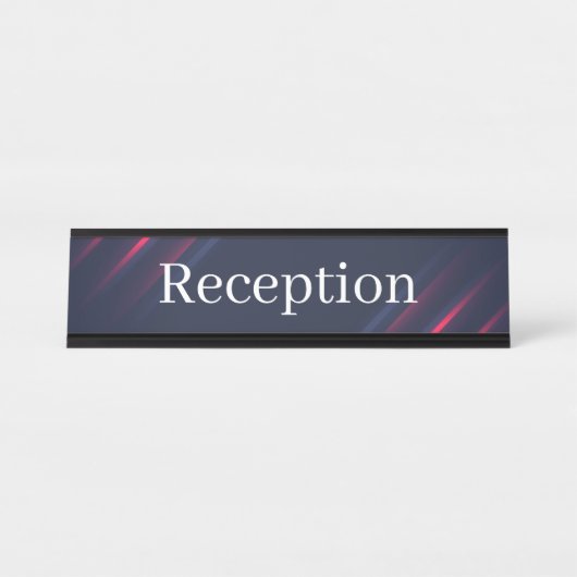 Receptie Desk Naam Bord Bureau Naambordje (Voorkant)