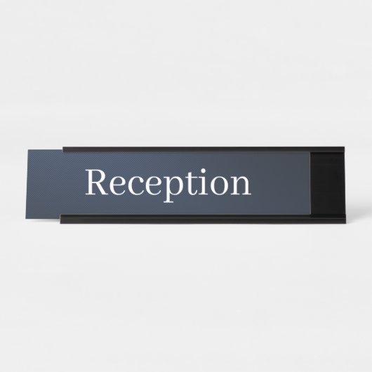 Receptie Desk Naam Bord Bureau Naambordje (Voorkant)