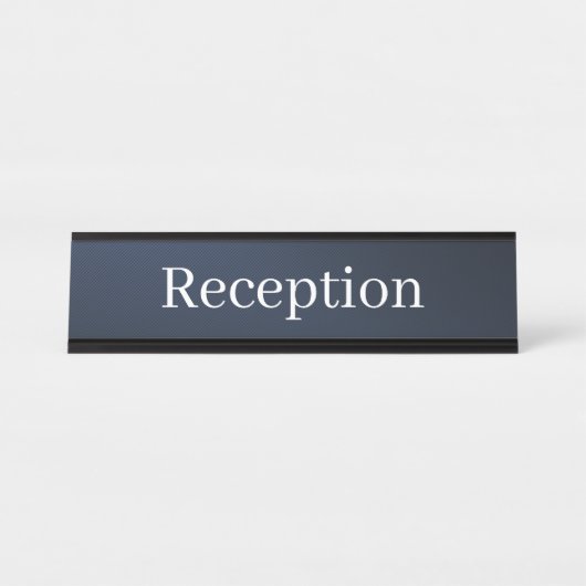 Receptie Desk Naam Bord Bureau Naambordje (Voorkant)