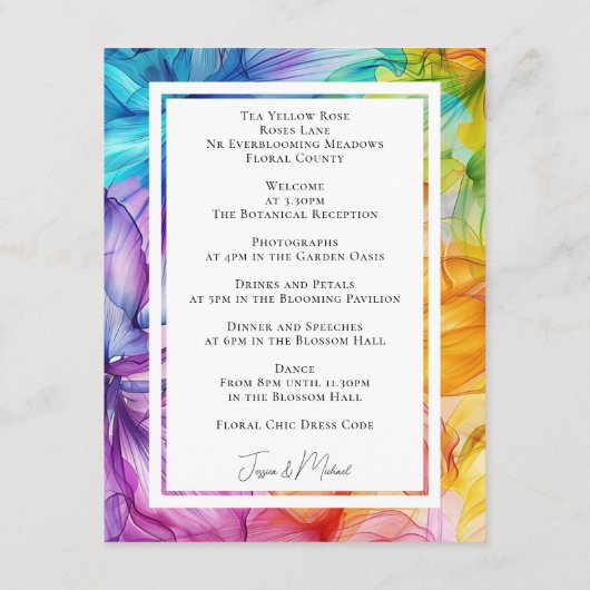 Receptie DETAILS etherische bloei Informatiekaartje (Achterkant)