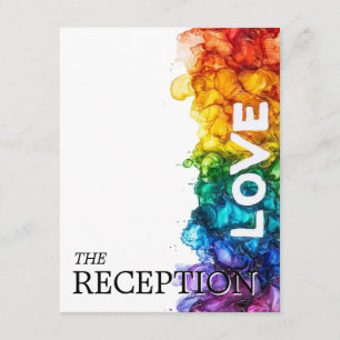 🌈RECEPTIE details LGBTQ geschilderd met liefde Informatiekaartje
