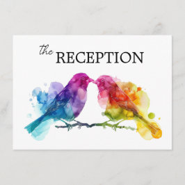 Receptie DETAILS Regenboog Lovebirds Informatiekaartje