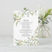 Receptie Details Rustieke wijnmakerij Eucalyptus F Kaart (Staand voorkant)