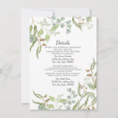 Receptie Details Rustieke wijnmakerij Eucalyptus F Kaart (Voorkant)