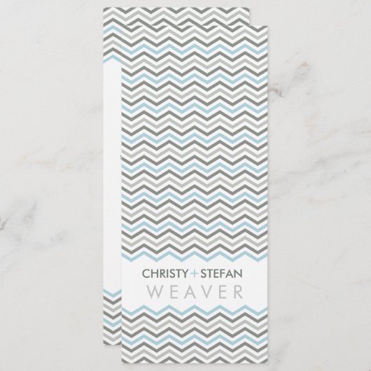 RECEPTIE DINER MENU :: chevron1 3 (Voorkant / Achterkant)