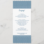 RECEPTIE DINER MENU monogram nautisch anker (Achterkant)