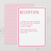 Receptie Eenvoudige Moderne Vetgedrukte Hexagon Ge Kaart (Voorkant / Achterkant)