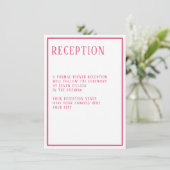 Receptie Eenvoudige Moderne Vetgedrukte Hexagon Ge Kaart (Staand voorkant)