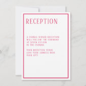 Receptie Eenvoudige Moderne Vetgedrukte Hexagon Ge Kaart (Voorkant)