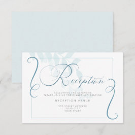 Receptie - Er is nauwelijks rook blauw botanisch Kaart