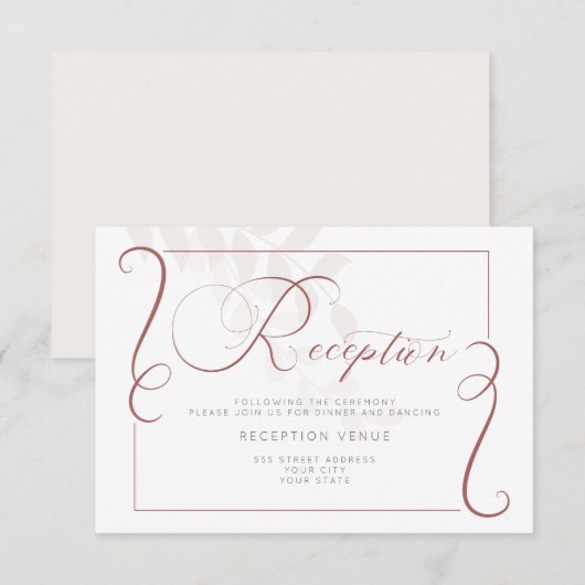 Receptie - Er zijn nauwelijks botanische kruiden e Kaart (Voorkant / Achterkant)