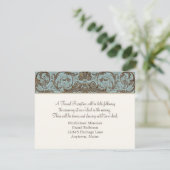  receptie Franse gouden kant barok Kaart (Staand voorkant)