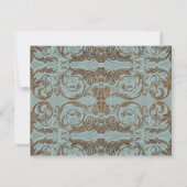  receptie Franse gouden kant barok Kaart (Achterkant)