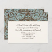  receptie Franse gouden kant barok Kaart (Voorkant / Achterkant)