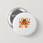 Receptie Gobble Squad Grappige Herfst Thanksgiving Ronde Button 5,7 Cm (Voorkant /achterkant)