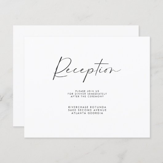 Receptie-informatie Invoegen brochure (Voorkant / Achterkant)