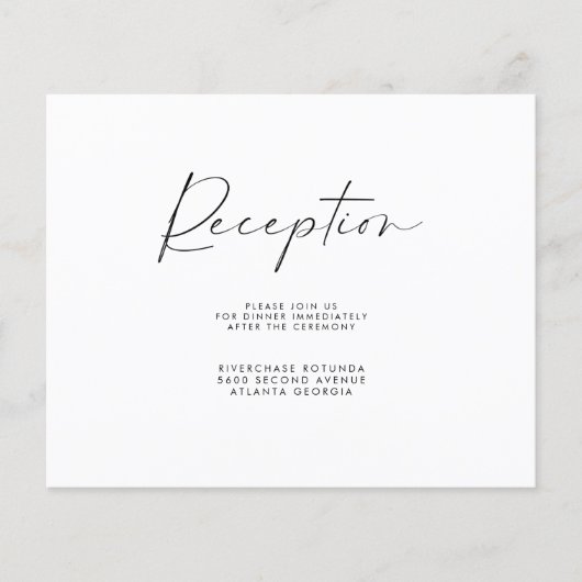 Receptie-informatie Invoegen brochure (Voorkant)