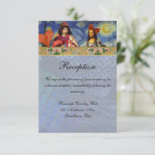  Receptie Inviatie Rustieke Fun Art Kaart (Staand voorkant)