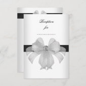 Receptie Kaart Zwart Wit Diamond Universal (Voorkant / Achterkant)