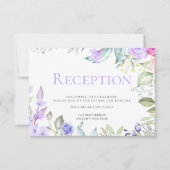 Receptie | Lenteroze Sering Bloemenframe Kaart (Voorkant)