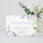 Receptie | Lenteroze Sering Bloemenframe Kaart (Staand voorkant)