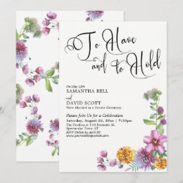 Receptie met 'Om te Hebben en te Houden'-script en Kaart