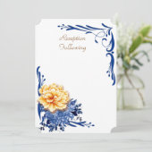 Receptie na / bruiloft uitnodiging Kaart (Staand voorkant)