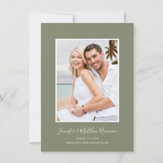 Receptie na de bruiloft met waterverf Blush Roos Kaart (Achterkant)