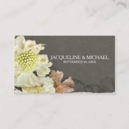 Receptie Tafel Zitplaatsen Moderne Grijze Bloemenk Plaatskaartje