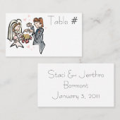 Receptie Tafelnummer Kaarten Plaatskaartje (Voorkant / Achterkant)