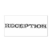 Receptie Typografie Rubber Art Stamp Rubberstempel (Afrduk)