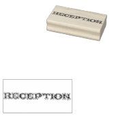 Receptie Typografie Rubber Art Stamp Rubberstempel (Gestempeld)