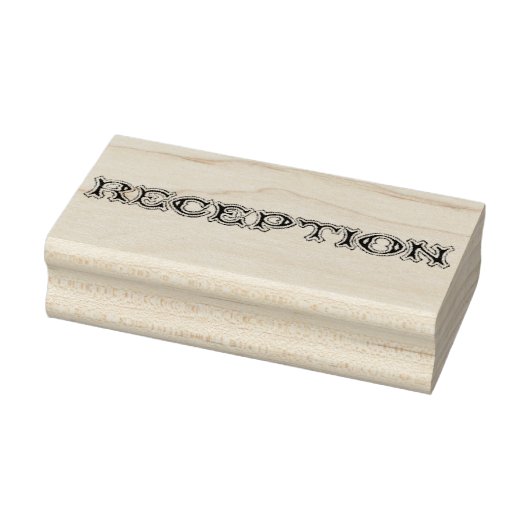 Receptie Typografie Rubber Art Stamp Rubberstempel (Stempel)