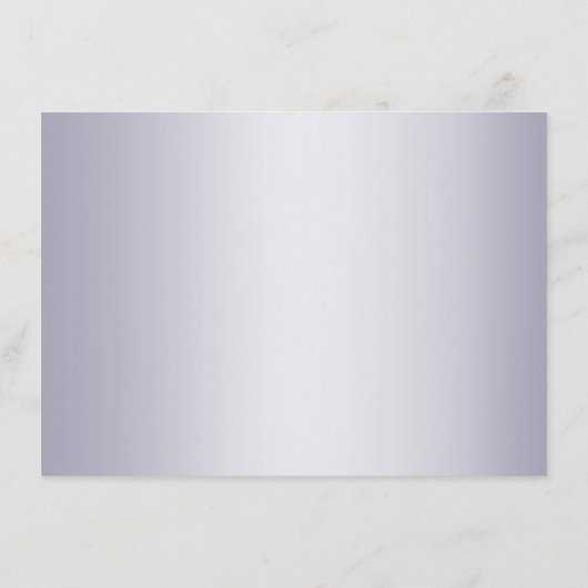 receptie | Violet Silver Shimmer Stripes Monogram Informatiekaartje (Achterkant)