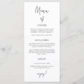 Receptiemenu Wedding Classic Tall Meal Card G400 Menu (Voorkant)