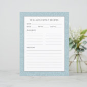 Receptiepagina voor familienaam |  Blauwe Bloem (Staand voorkant)