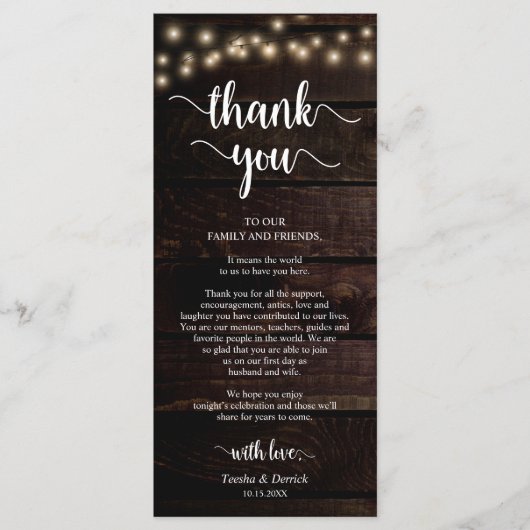 Receptieplaats instelling Dank u, Kraft Kaarten (Voorkant)