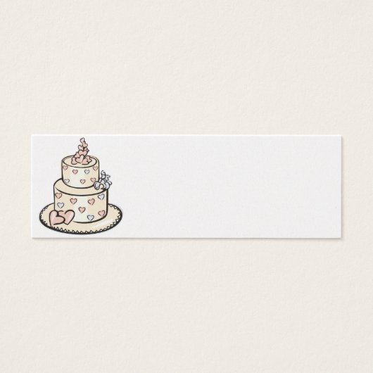 Receptieplaats setting Kaarten - Pearl Mini Visitekaartjes (Voorkant)