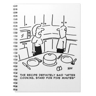 Receptinstructies gevolgd Koken in een keuken Notitieboek