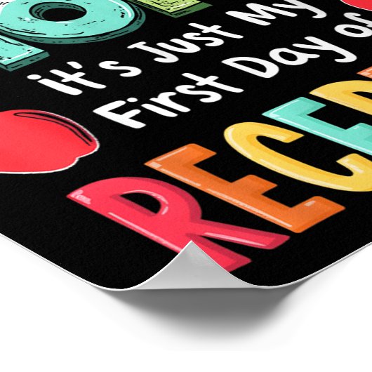 Reception Back To School First Day Of Nursery Rece Poster (Hoek)