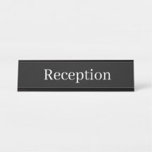 Reception Desk Name