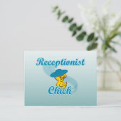 Receptionist Chick #3 Briefkaart (Staand voorkant)