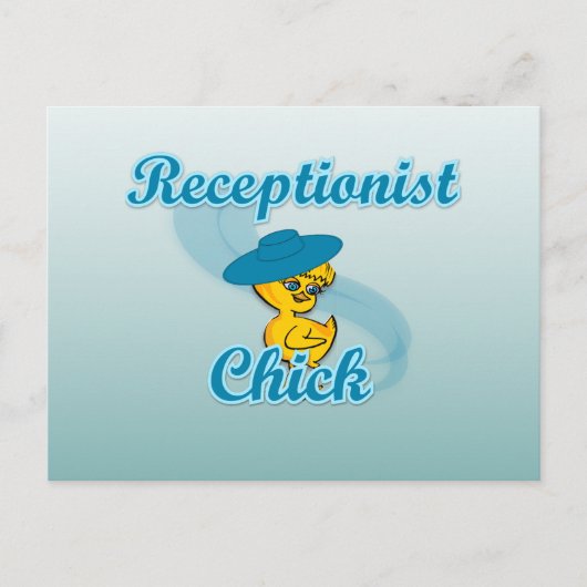 Receptionist Chick #3 Briefkaart (Voorkant)