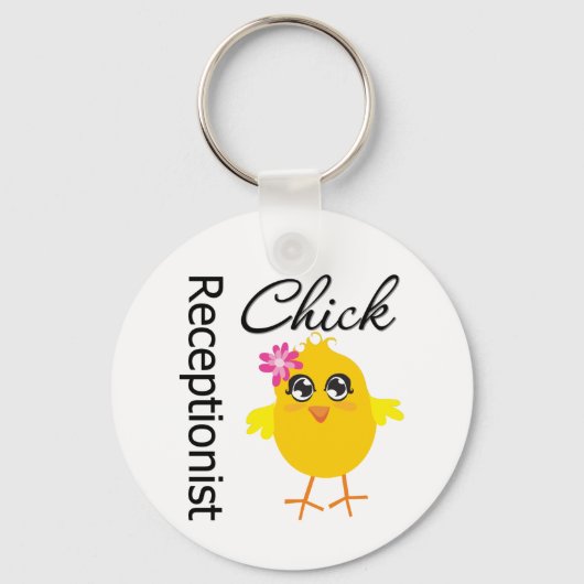 Receptionist Chick Sleutelhanger (Voorkant)