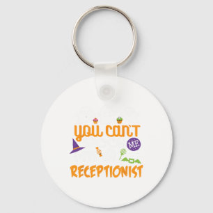 Receptionist Halloween kostuumfeest kan me niet wa Sleutelhanger
