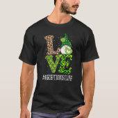 Receptionist Love St Patricks Day Gnome Leopard Wo T-shirt (Voorkant)