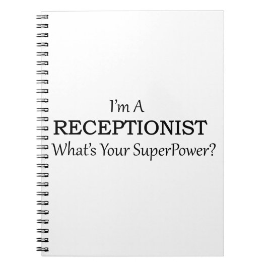 RECEPTIONIST NOTITIEBOEK (Voorkant)