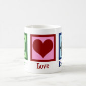 Receptionist Peace Love Reception Koffiemok (Center)