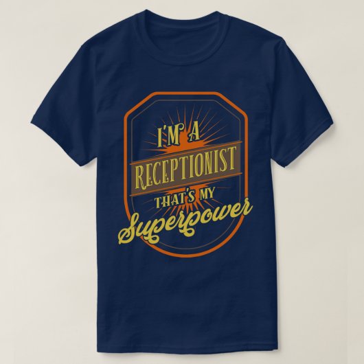 Receptionist Receptionist Reception T-shirt (Design voorkant)