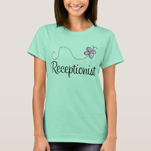  receptionist T-shirt (Voorkant)
